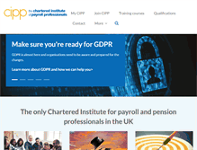 Tablet Screenshot of cipp.org.uk