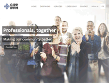 Tablet Screenshot of cipp.on.ca